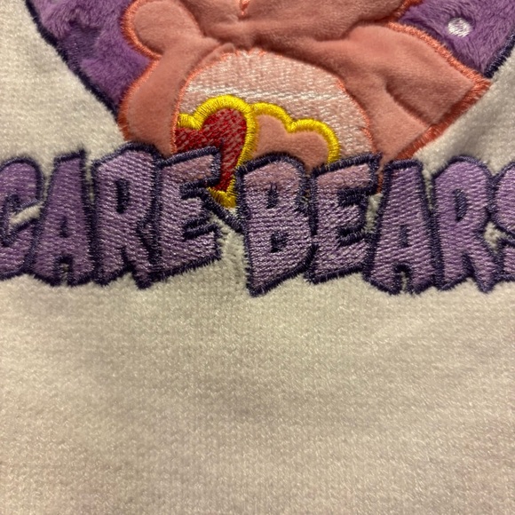 ROMWE Purple and White Care Bear Pullover Cropped Shortsleeved Sweater - Picture 3 of 6